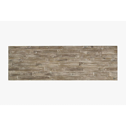 60" Media Console - Washed Grey