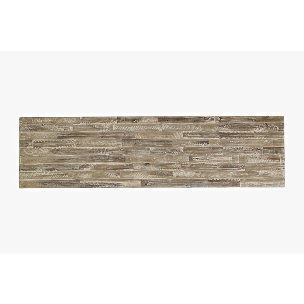 Artisan's Craft Rustic Farmhouse Distressed Acacia Media Console 70"