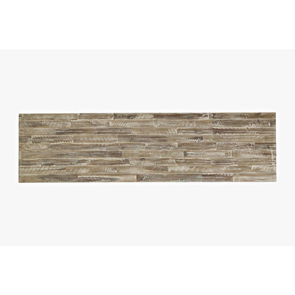 Artisan's Craft Rustic Farmhouse Distressed Acacia Media Console 70"