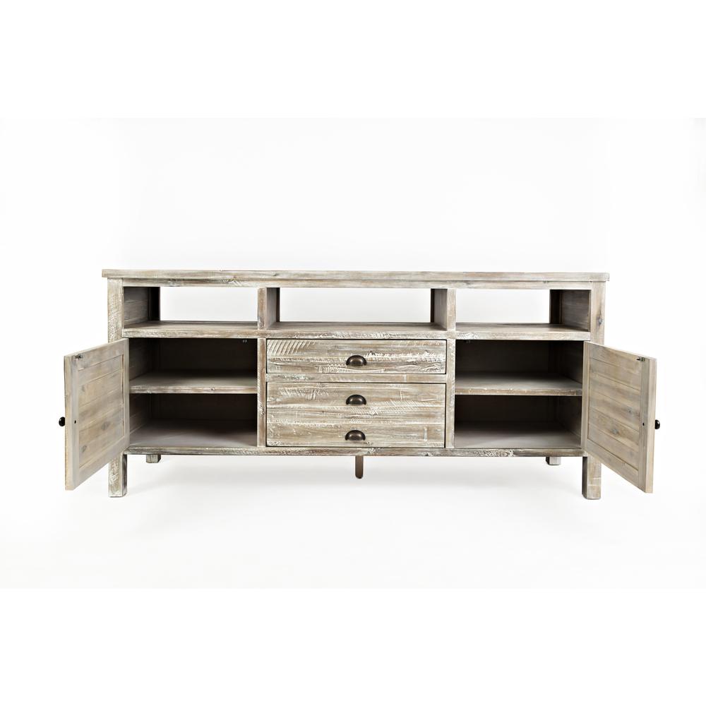 70" Media Console - Washed Grey