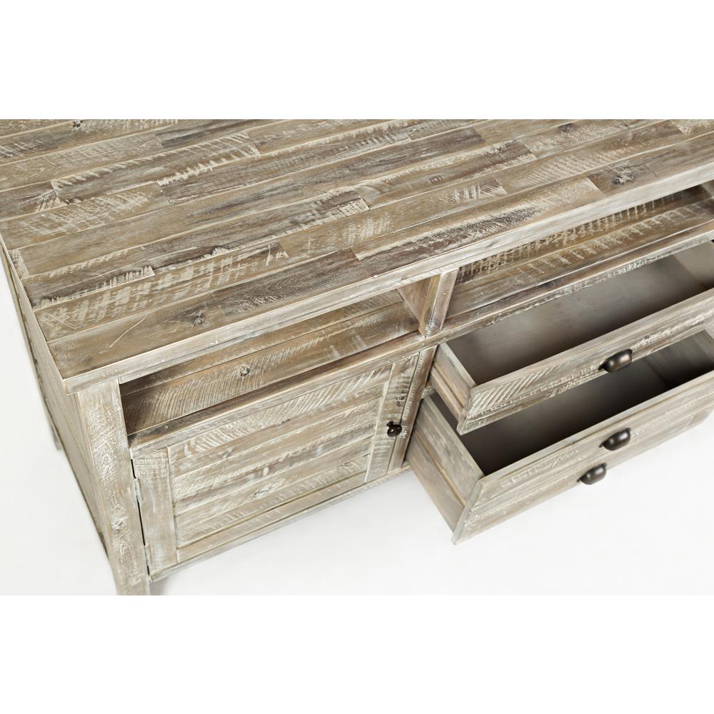70" Media Console - Washed Grey