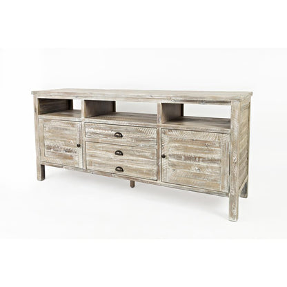 70" Media Console - Washed Grey