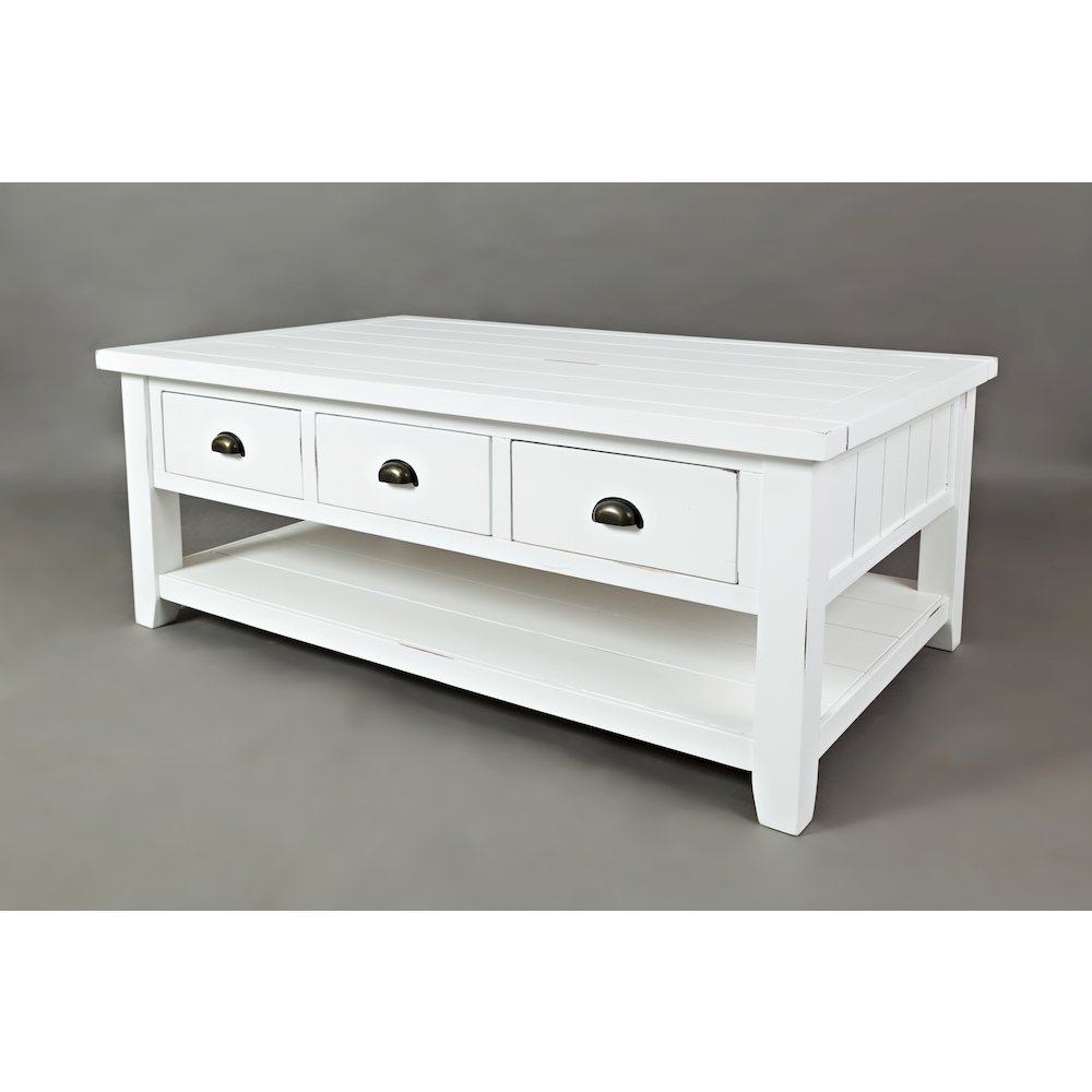 Artisan's Craft Rustic Farmhouse Distressed Solid Wood Coffee Table
