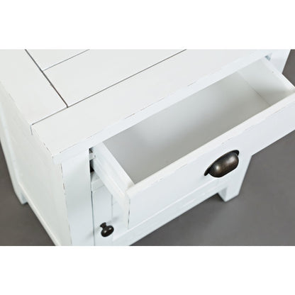 Artisan's Craft Rustic Farmhouse Distressed Solid Wood Accent Table