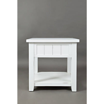 Artisan's Craft Rustic Farmhouse Distressed Acacia End Table