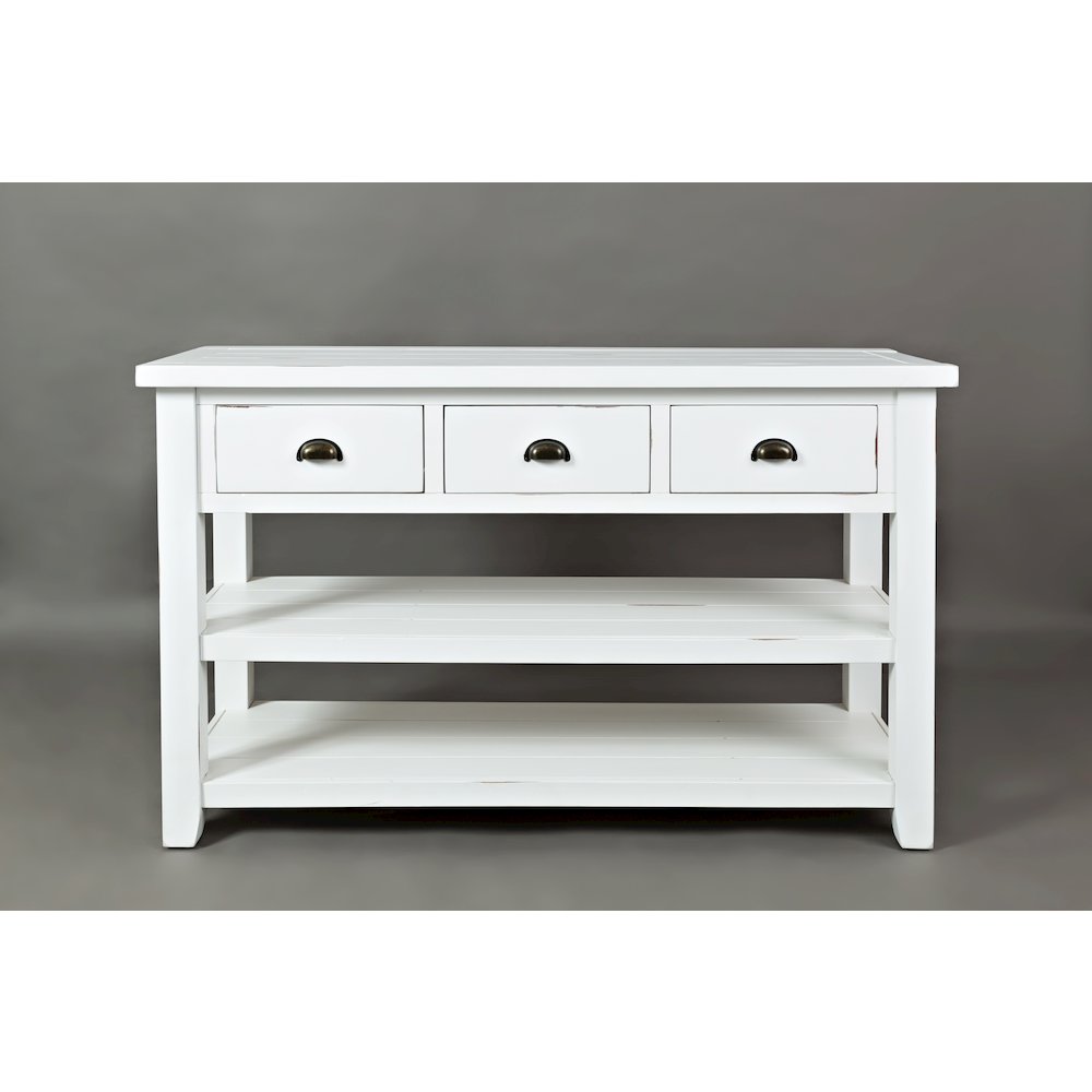 Artisan's Craft Rustic Farmhouse Distressed Solid Wood 50" Sofa Table