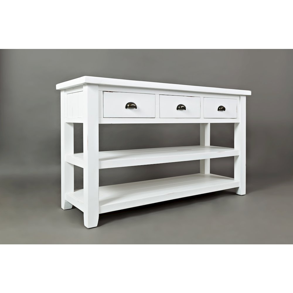 Artisan's Craft Rustic Farmhouse Distressed Solid Wood 50" Sofa Table
