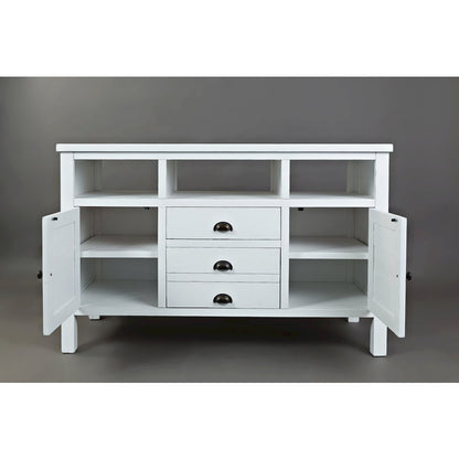 50" Rustic Farmhouse Solid Wood Distressed Media Console TV Stand