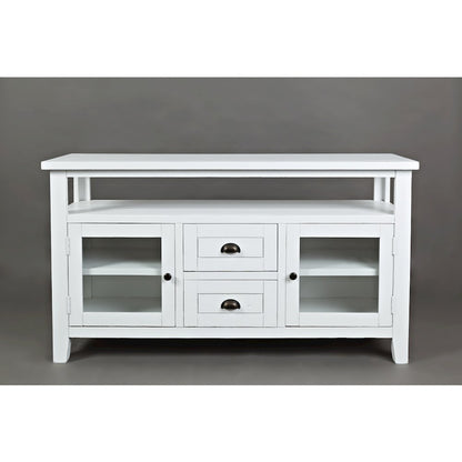 70" Rustic Farmhouse Solid Wood Distressed Media Console TV Stand