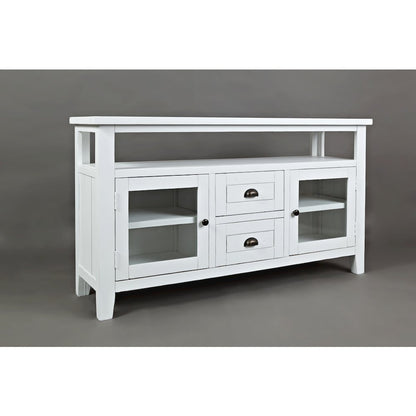 70" Rustic Farmhouse Solid Wood Distressed Media Console TV Stand