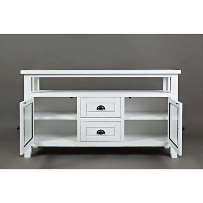 70" Rustic Farmhouse Solid Wood Distressed Media Console TV Stand