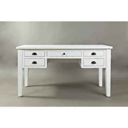Artisan's Craft Rustic Farmhouse Distressed Solid Wood 5-Drawer Desk