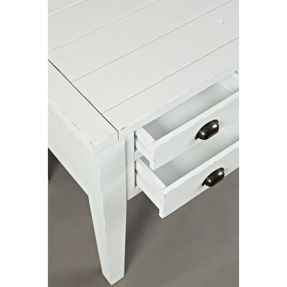 Artisan's Craft Rustic Farmhouse Distressed Solid Wood 5-Drawer Desk