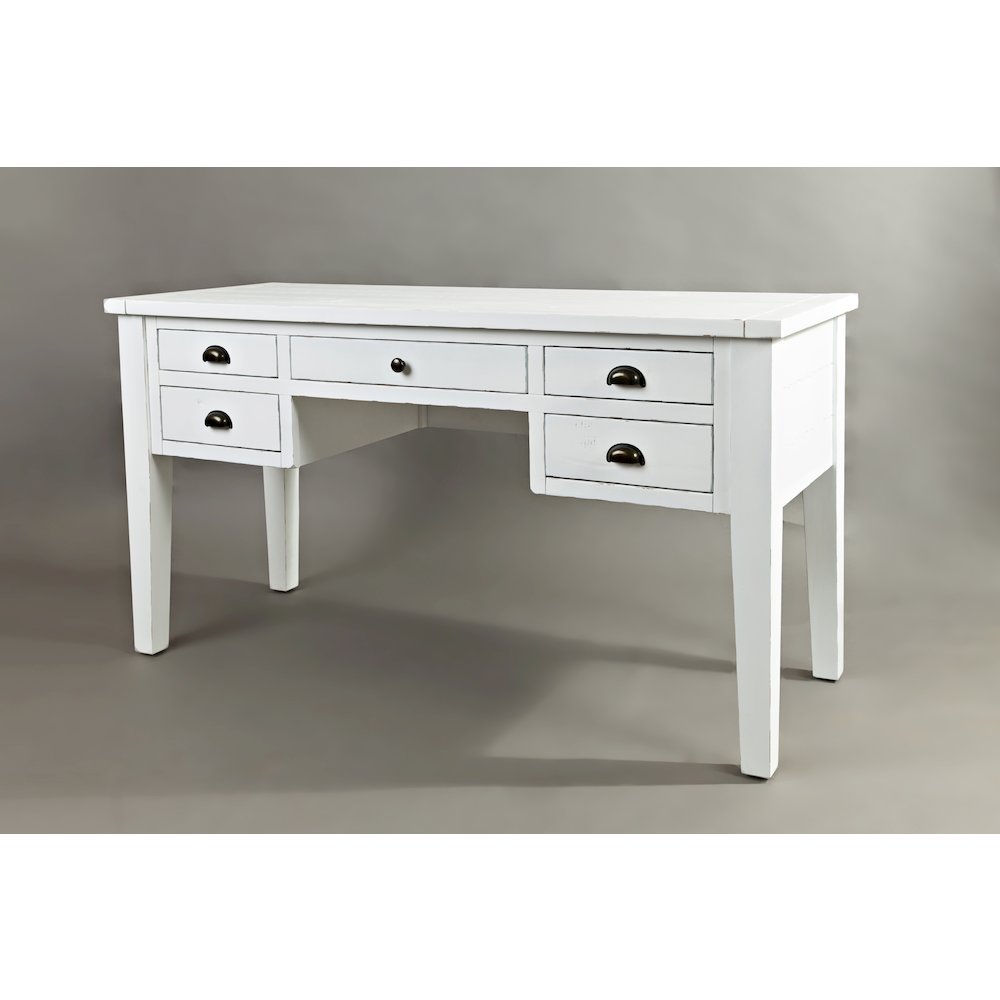 Artisan's Craft Rustic Farmhouse Distressed Solid Wood 5-Drawer Desk