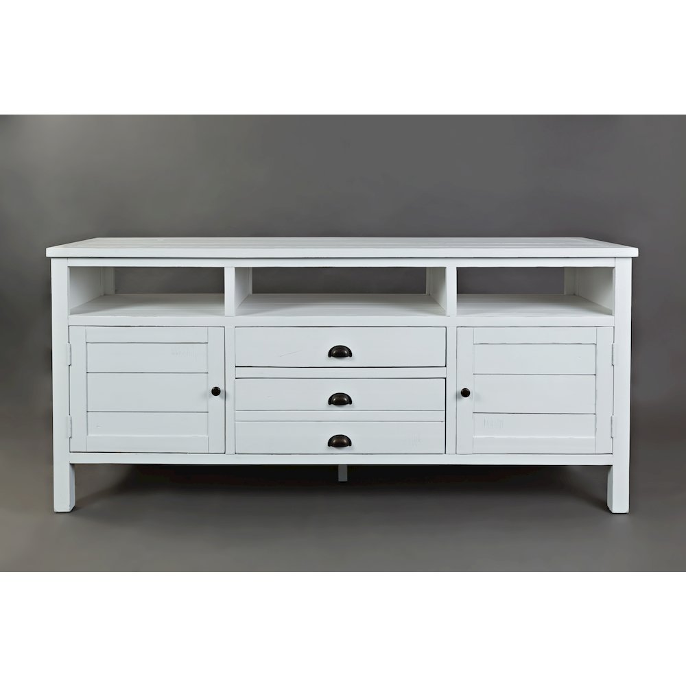 Artisan's Craft Rustic Farmhouse Distressed Acacia Media Console 70"