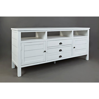 Artisan's Craft Rustic Farmhouse Distressed Acacia Media Console 70"