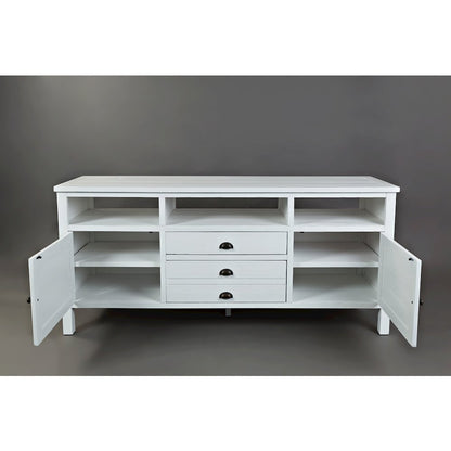 Artisan's Craft Rustic Farmhouse Distressed Acacia Media Console 70"