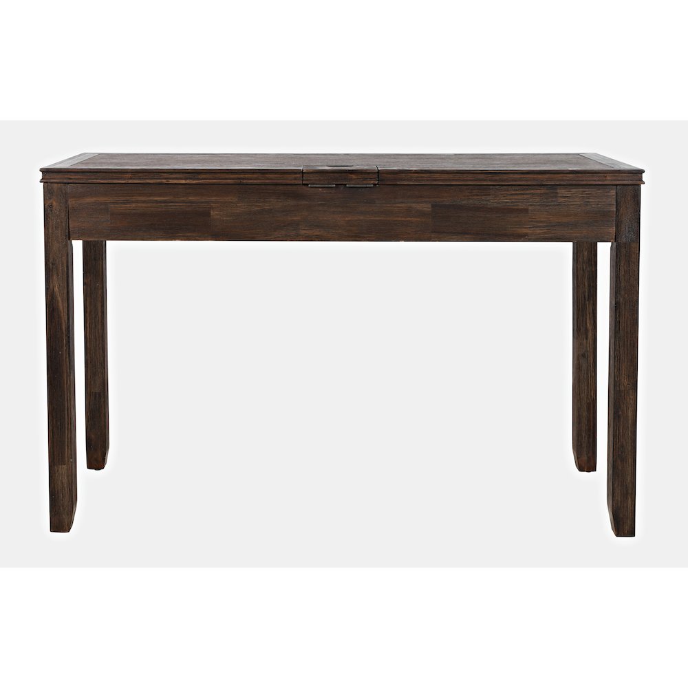 Gramercy Mid-Century Modern Chevron Three Drawer USB Charging Desk