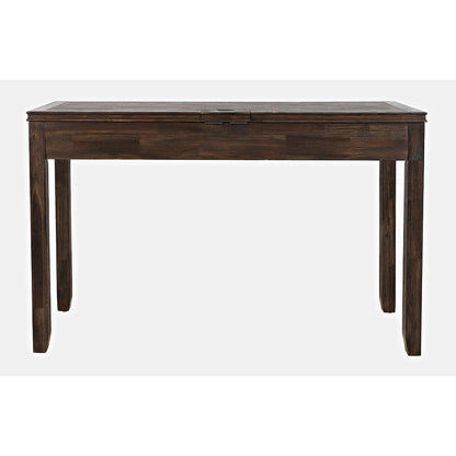 Gramercy Mid-Century Modern Chevron Three Drawer USB Charging Desk