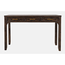Gramercy Mid-Century Modern Chevron Three Drawer USB Charging Desk