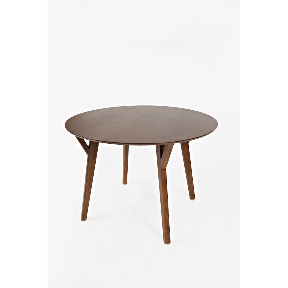 Copenhagen 44" Round Mid-Century Modern Five-Piece Dining Set
