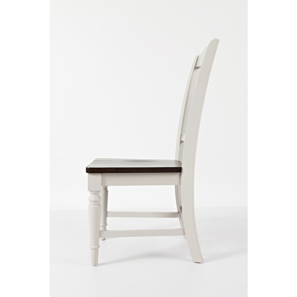 Orchard Park Farmhouse Solid Rubberwood Slatback Chair (Set of 2)