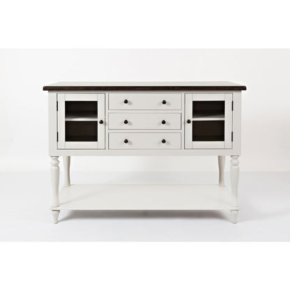 Orchard Park Farmhouse Solid Rubberwood Storage Cabinet Server