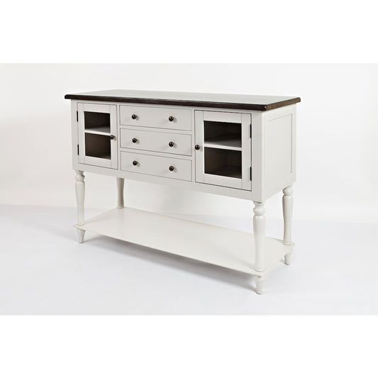 Orchard Park Farmhouse Solid Rubberwood Storage Cabinet Server