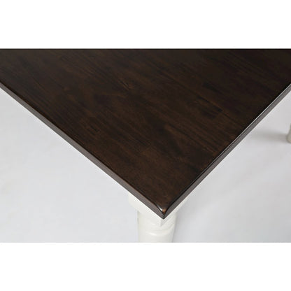 Orchard Park Farmhouse Solid Rubberwood Square Counter Height Table