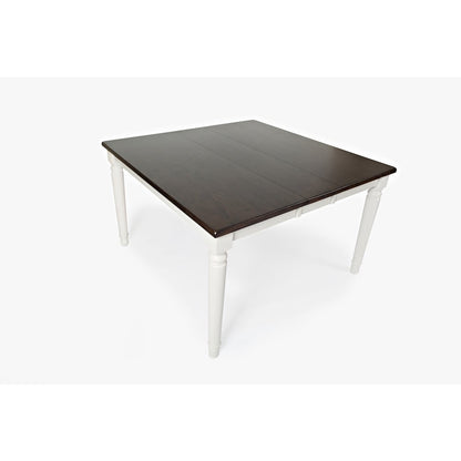 Orchard Park Farmhouse Solid Rubberwood Square Counter Height Table