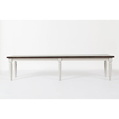 Orchard Park Farmhouse Solid Rubberwood 76" Bench