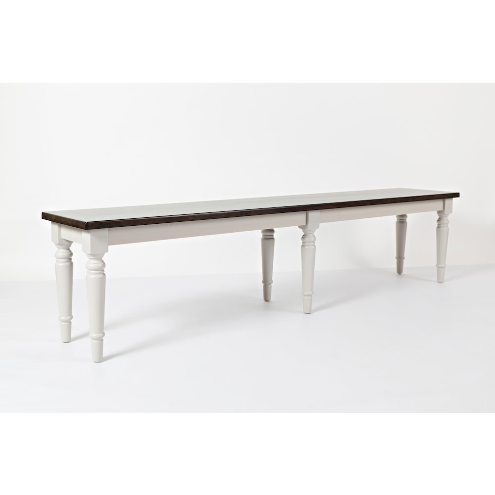 Orchard Park Farmhouse Solid Rubberwood 76" Bench