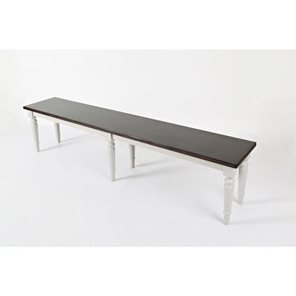 Orchard Park Farmhouse Solid Rubberwood 76" Bench