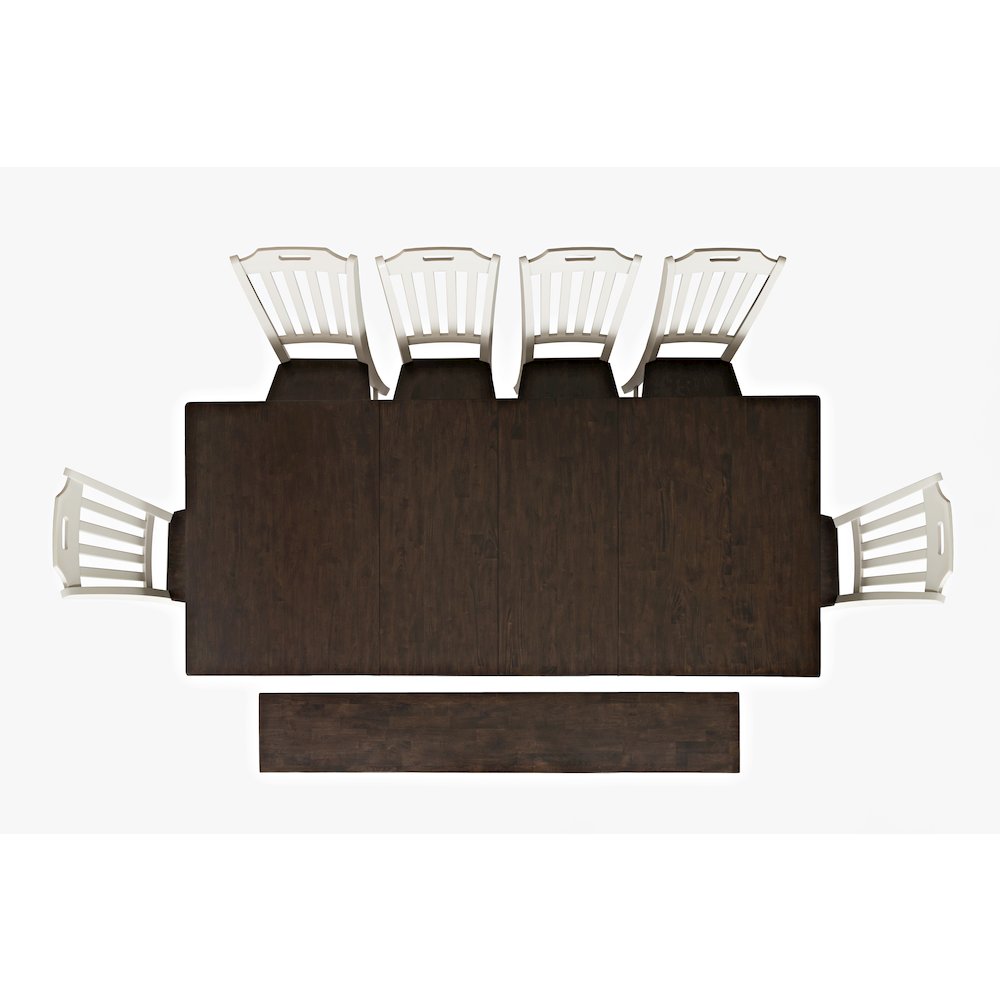 Orchard Park Solid Rubberwood 96" Eight-Piece Farmhouse Dining Set with Bench