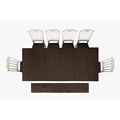 Orchard Park Solid Rubberwood 96" Eight-Piece Farmhouse Dining Set with Bench
