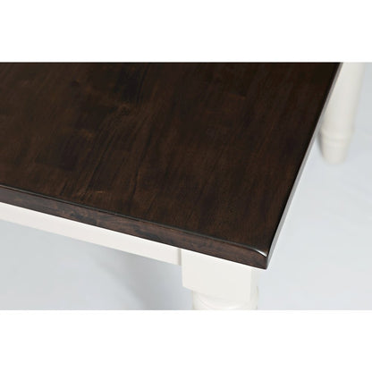 Orchard Park Farmhouse Solid Rubberwood Rectangular Extension Table