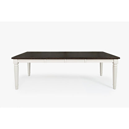 Orchard Park Farmhouse Solid Rubberwood Rectangular Extension Table