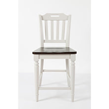 Orchard Park Farmhouse Solid Rubberwood Slatback Counter Height Stool (Set of 2)