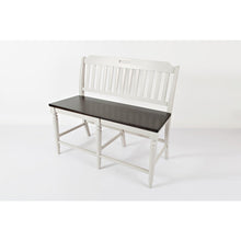 Orchard Park Farmhouse Solid Rubberwood 48" Slatback Counter Height Bench