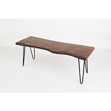 Nature's Edge 48'' Modern Solid Wood Live Edge Bench