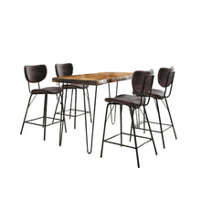 Solid Acacia Five Piece Counter Height Dining Set