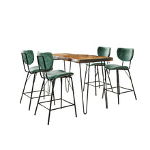 Solid Acacia Five Piece Counter Height Dining Set