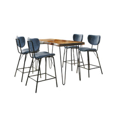 Solid Acacia Five Piece Counter Height Dining Set