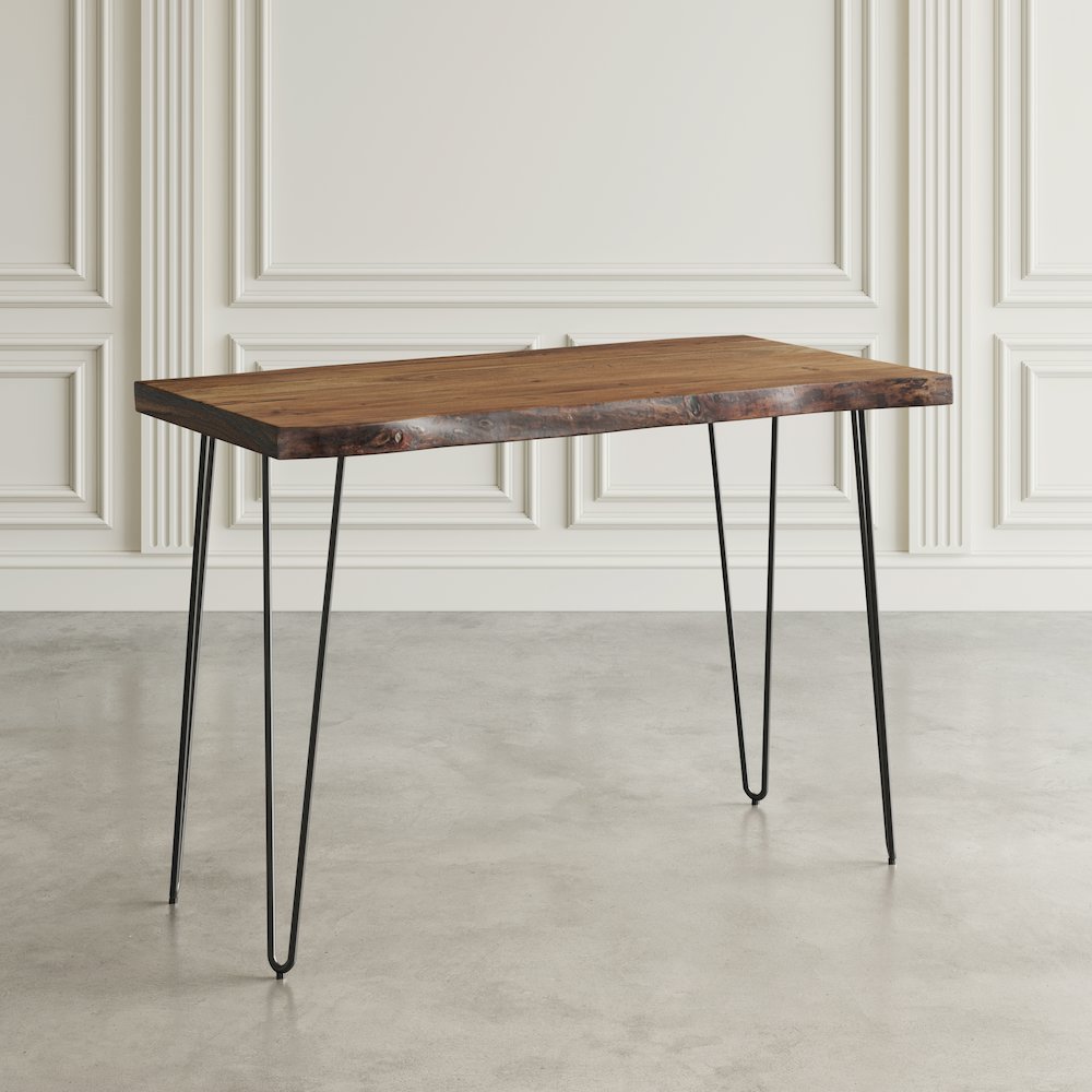 Nature's Edge 52'' Modern Solid Wood Live Edge Counter Height Dining Table