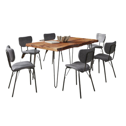 60" Seven Piece Modern Dining Set