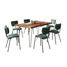 60" Seven Piece Modern Dining Set