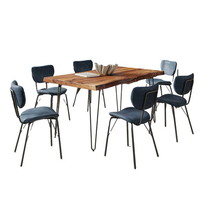 60" Seven Piece Modern Dining Set