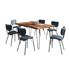 60" Seven Piece Modern Dining Set