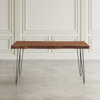Nature's Edge 60" Solid Wood Modern Live Edge Dining Table