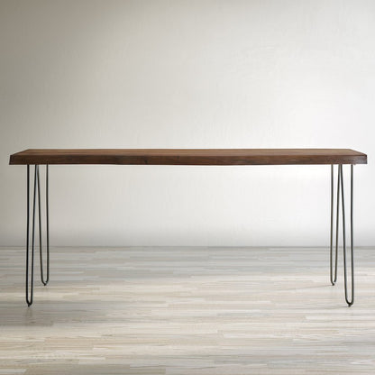 Nature's Edge Solid Acacia 79" Modern Live Edge Dining Table